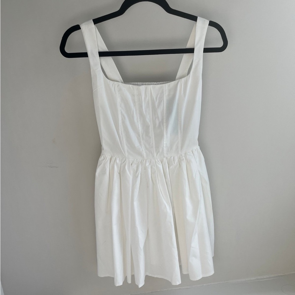 White Corset Mini Dress